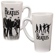 Beatles Black and White 14 oz. Ceramic Latte Mug